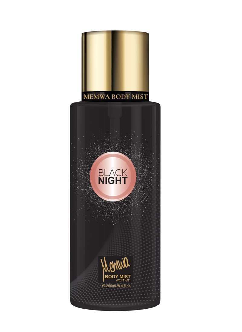 Memwa Black Night Body Mist 250ml  - Image 1
