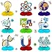 Fainne 9 Pcs Science Party Decorations Honeycomb Centerpieces 3D Table Decor Table Toppers for Science Fair Chemistry Stem Math Party Supplies Lab Week School Birthday Decorations 9 Styles - Image 3