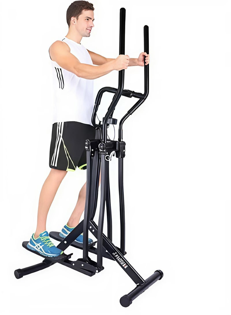 Fitness World Walking Fitness Equipment, 4-Way Flying Gazelle Elliptical, Black Air Walking Exercise Machine - Image 5