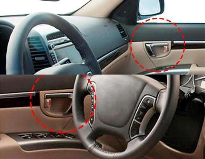Wivplex Interior Door Handle Set for Hyundai Santa Fe - Image 2