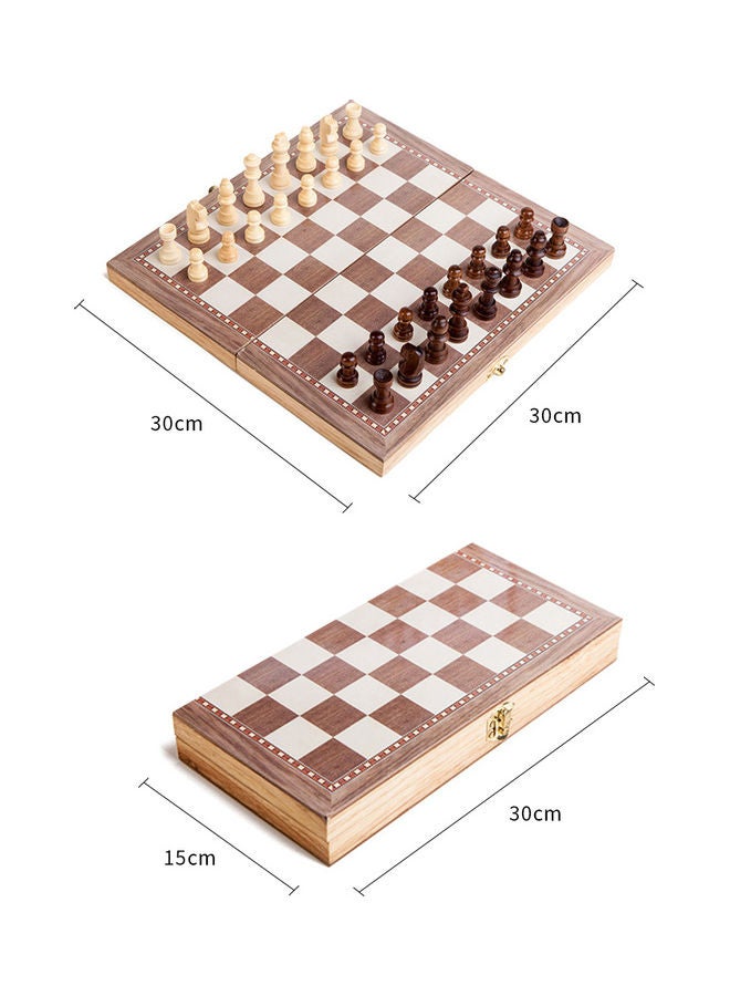 Wooden Folding Chess Kit - Image 4