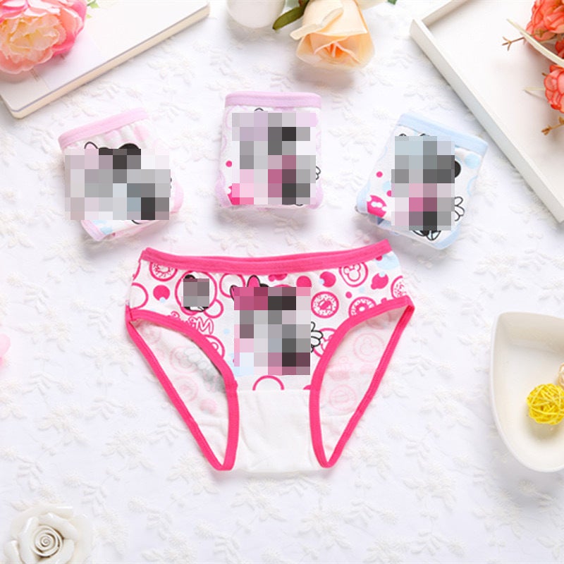 Girls Cotton Briefs 4-Pack Toddler Panties 5126 (Four Pack) 