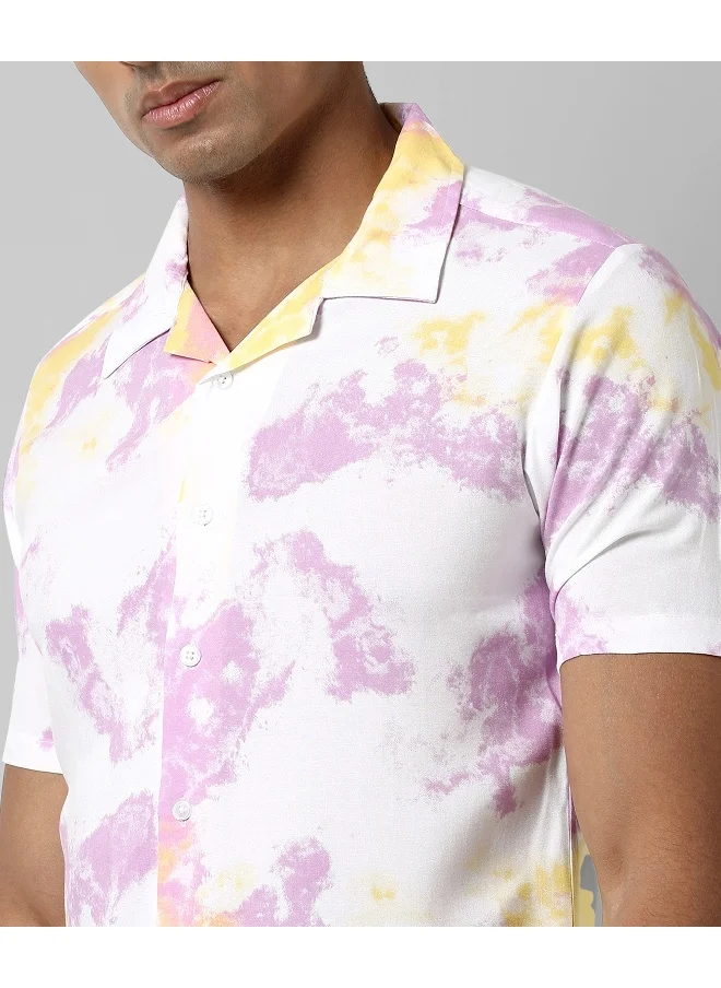 Campus Sutra Men's Multicolour Printed Regular Fit Co-Ords Set