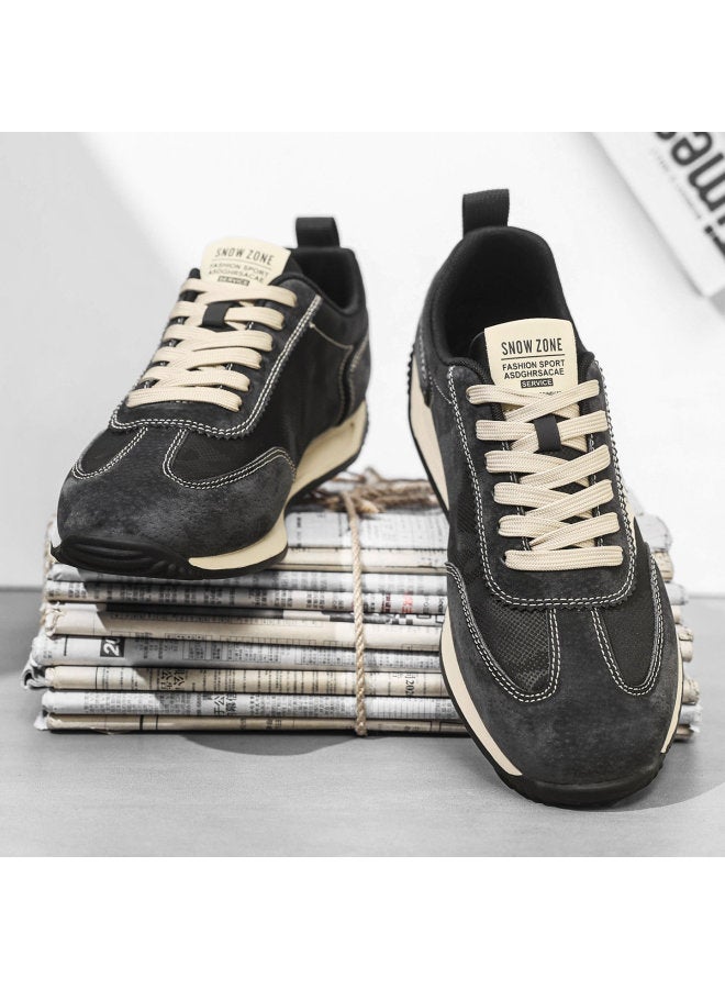 Vintage Agam Canvas Shoes For Men, Lightweight Breathable, Soft Sole Trendy Canvas Casual Sports Versatile Summer Shoes