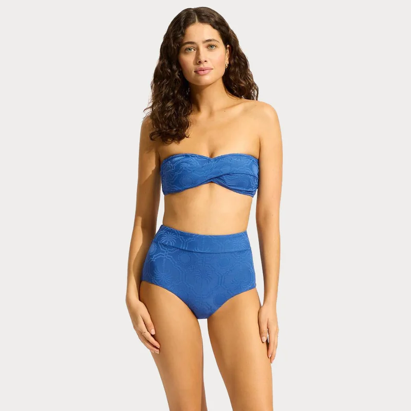 SEAFOLLY Oasis Twist Bandeau Bikini Top - Women