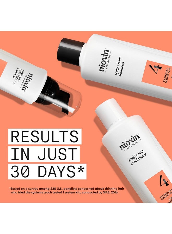 Nioxin Scalp + Hair Thickening System 4 - Hair Thickening System for Colored Or Dry Damaged Hair with Progressed Thinning, Trial Size (Packaging May Vary) - Image 4
