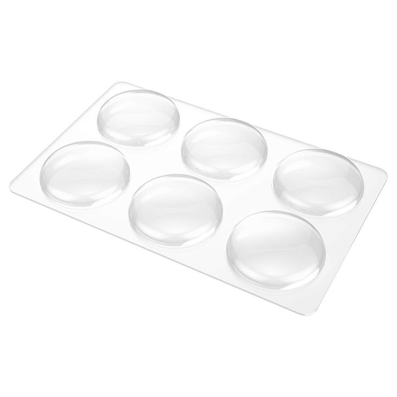 Xfenvs Wall Door Handle Stopper - 6 PCS Clear Round Rubber Door Knob Wall Shields, Guard Cushion Bumper Protectors for Wall - Stronger Self-Adhesive Silencer (1.57" 6PCS, Clear) - Image 2