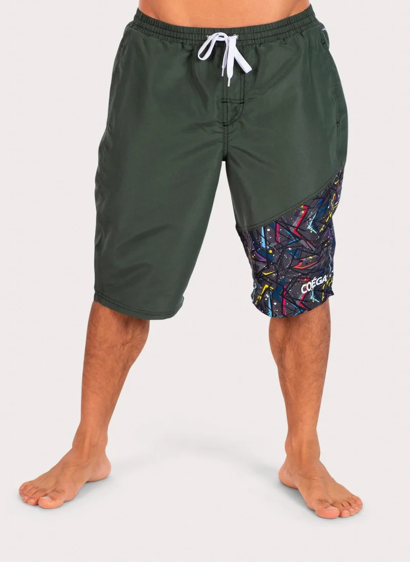 COEGA SUNWEAR COEGA Mens Capris - Green Abstract Paint