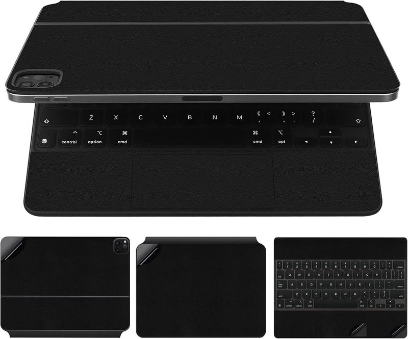 IMMOENUC 5-in-1 Tablets Skin Sticker for 2020/2021/2022 Apple iPad Pro M2 Magic Keyboard 11 inches Keyboard Cover Palm Rest Screen Protector (for Magic Keyboard 11 inch 2020/2021/2022, Black) - Image 1