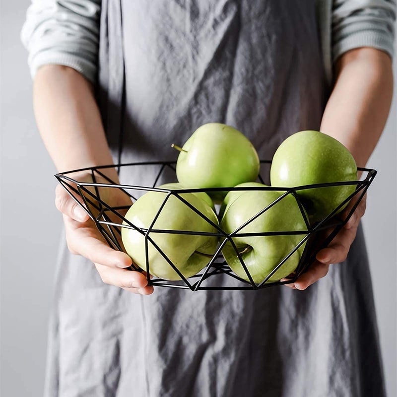 KNYUC MART KNYUC MART Metal Wire Fruit Basket Decorative Metal Frame Fruit Bowl Dessert Organizer  - Image 3