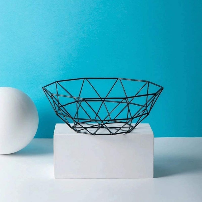 KNYUC MART KNYUC MART Metal Wire Fruit Basket Decorative Metal Frame Fruit Bowl Dessert Organizer  - Image 2