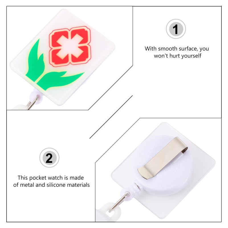 Clip Fob Pocket Watch Portable Alarm Design Watch Retractable Watch - Image 3