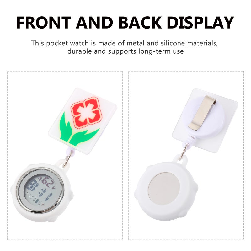 Clip Fob Pocket Watch Portable Alarm Design Watch Retractable Watch - Image 2