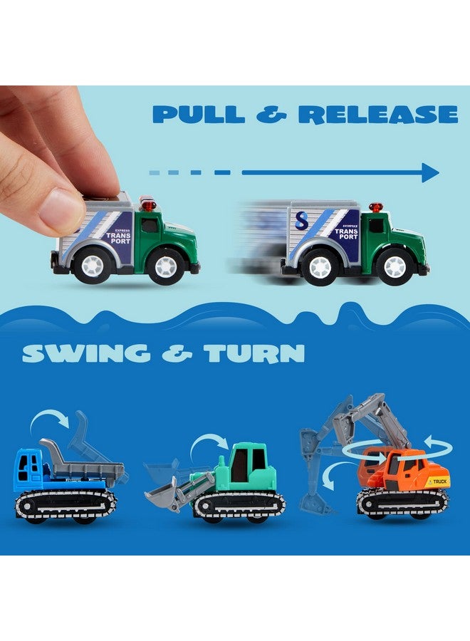 JOYIN 25 Pieces Pull Back Cars And Trucks Toy Vehicles Set For Toddlers, Girls And Boys Kids Play Set, Die-Cast Car Set, Kids Party Favors, Stocking Stuffers, Kids Presents Toys - Image 4