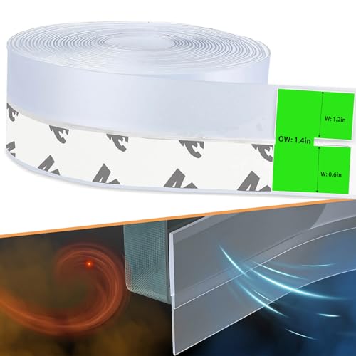 wigtda Updated Weather Stripping Door Seal, Door Draft Stopper Silicone Seal Strip for House and Glass Shower Doors for Windows Gaps of Collision and Side, Window Insulation for Winter - Image 1