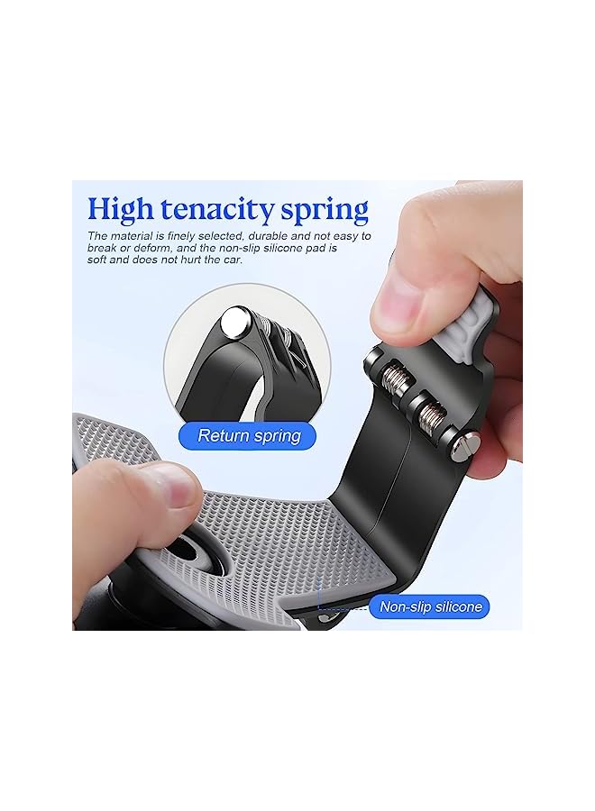 S-TOP Adjustable Phone Mount for Car, 1400 Degree Rotation Dashboard Cell Phone Holder, Mobile Clip Stand for 3 to 7 inches Smartphones, Compatible with iPhone 13 Pro,13 Pro Max,13,13 min, Galaxy S10+ - Image 2