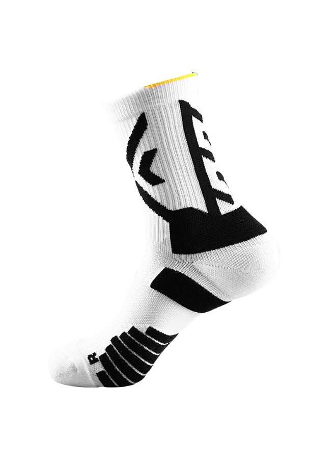 KUYING Fashion Anti Slip Breathable Sports Socks Four Piece Set 