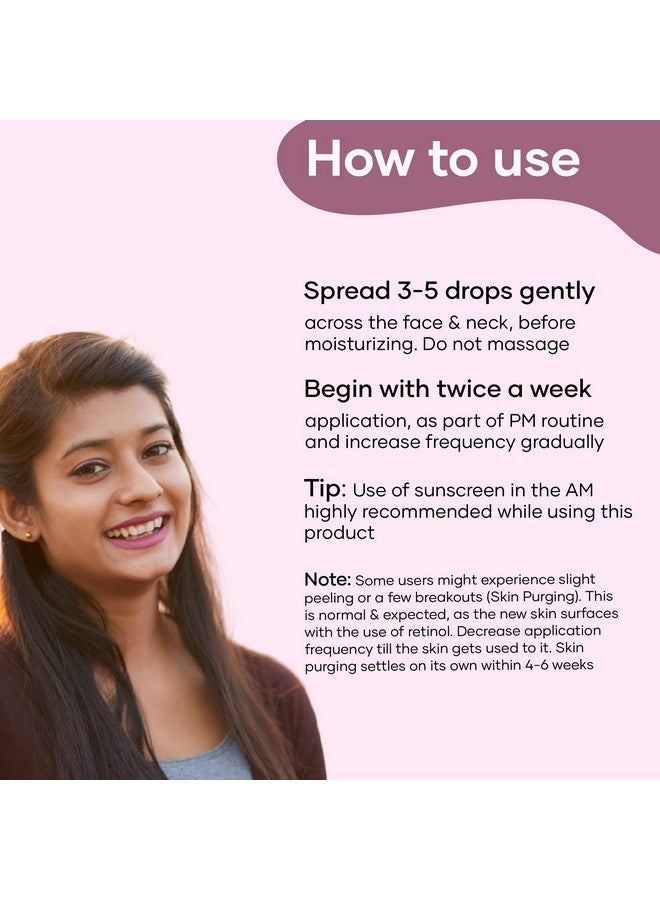 ساترن باي چي اتش سي مصل مضاد للشيخوخة مع 1% ريتينول مصل الوجه الليلي مع فيتامين C نياسيناميد وحمض الهيالورونيك لتقليل الخطوط الدقيقة والتجاعيد للنساء 30 مل (عبوة من قطعتين) - Image 3