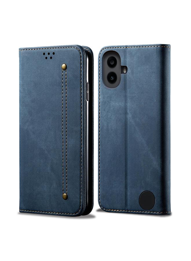 اس-توب جراب لهاتف CMF Phone 1 من جلد الدنيم بتصميم كاجوال - Image 1
