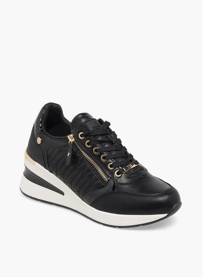 إكستي Women Panelled Wedge Heel Ankle Sneakers