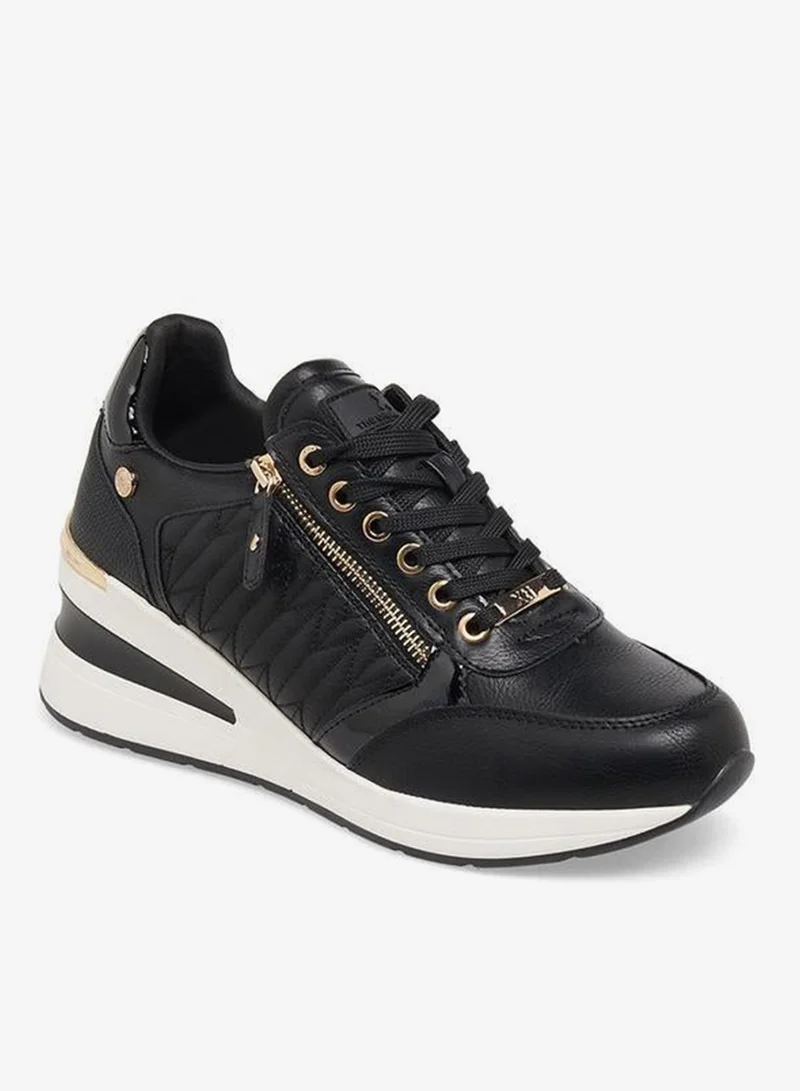 إكستي Women Panelled Wedge Heel Ankle Sneakers
