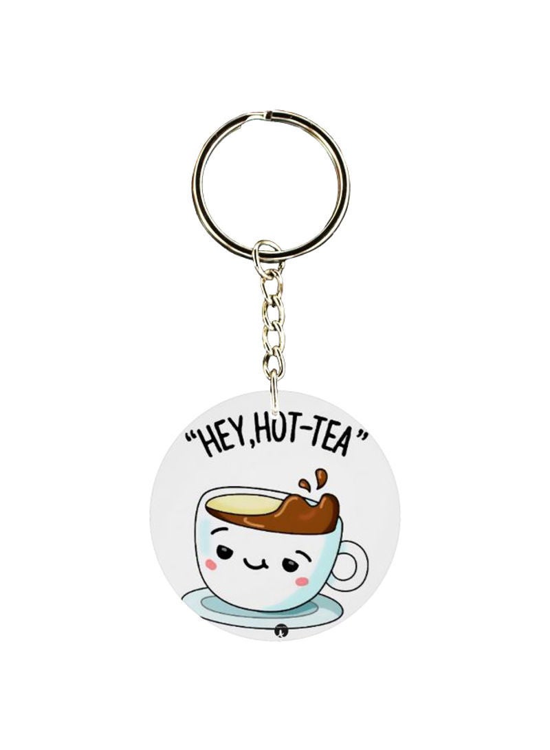 RKN Hot Tea Printed Double Sided Keychain