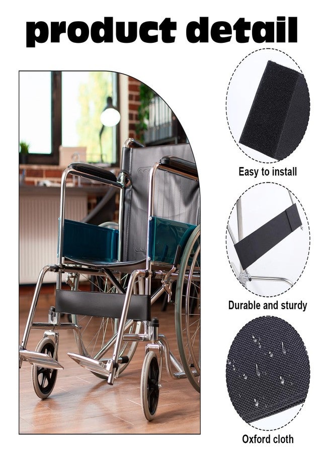 Gtziqa Wheelchair Calf Belt, 19.68 X 4.33 Inch Soft Wheelchair Leg Strap Footrest Oxford Cloth Wheelchairs Leg Support Adjustable Universal Wheelchairs Foot Straps Footrest Belt for Seniors Disabled Elderly - Image 3