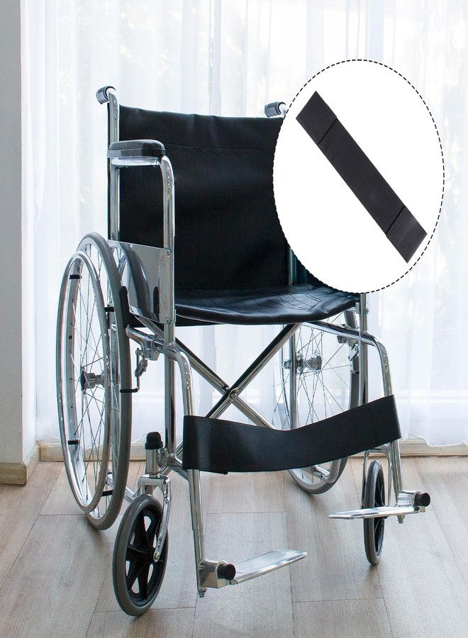 Gtziqa Wheelchair Calf Belt, 19.68 X 4.33 Inch Soft Wheelchair Leg Strap Footrest Oxford Cloth Wheelchairs Leg Support Adjustable Universal Wheelchairs Foot Straps Footrest Belt for Seniors Disabled Elderly - Image 4