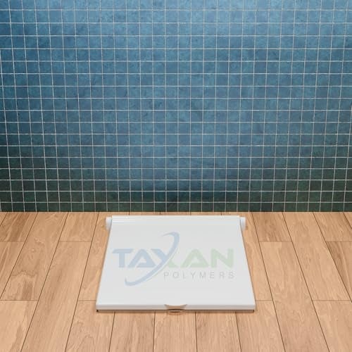 TAXAN POLYMERS تكسن غطاء مقعد مرحاض هندي للمراحيض المربعة (21 بوصة بان أوريسا) | بلاستيك صلب PP | بدون إغلاق ناعم | غطاء مرحاض أبيض مع عدة تركيب سهلة | 56 x 42 سم - Image 3