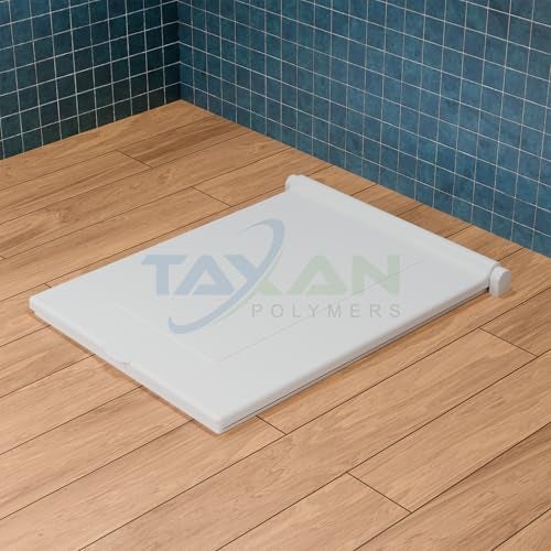 TAXAN POLYMERS تكسن غطاء مقعد مرحاض هندي للمراحيض المربعة (21 بوصة بان أوريسا) | بلاستيك صلب PP | بدون إغلاق ناعم | غطاء مرحاض أبيض مع عدة تركيب سهلة | 56 x 42 سم - Image 2