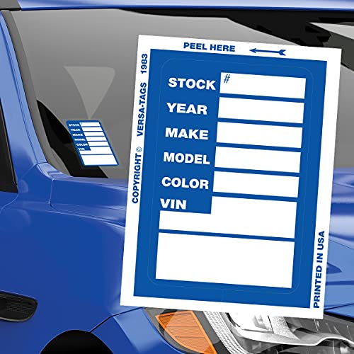 Versa-Tags Versa Tags Kleer-bak Stock Stickers (100 Stickers, Blue) - Image 3