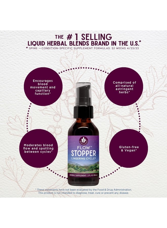 Wishgarden مُثَبِّت الأعشاب من ويش جاردن لدورة الحيض المستمرة (وومبسترينج) - تركيبة عشبية نباتية مع كيس الراعي وبلسم الساحرة، ي moderates تدفق الدم والنزيف بين الدورات، 2 أونصة - Image 3