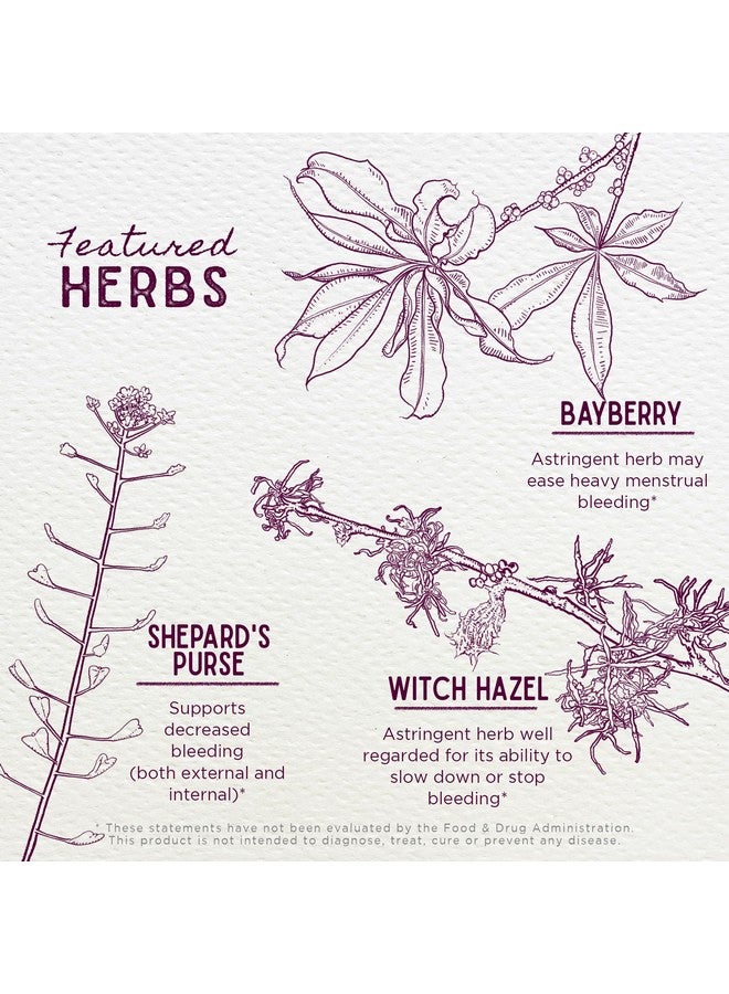 Wishgarden مُثَبِّت الأعشاب من ويش جاردن لدورة الحيض المستمرة (وومبسترينج) - تركيبة عشبية نباتية مع كيس الراعي وبلسم الساحرة، ي moderates تدفق الدم والنزيف بين الدورات، 2 أونصة - Image 4