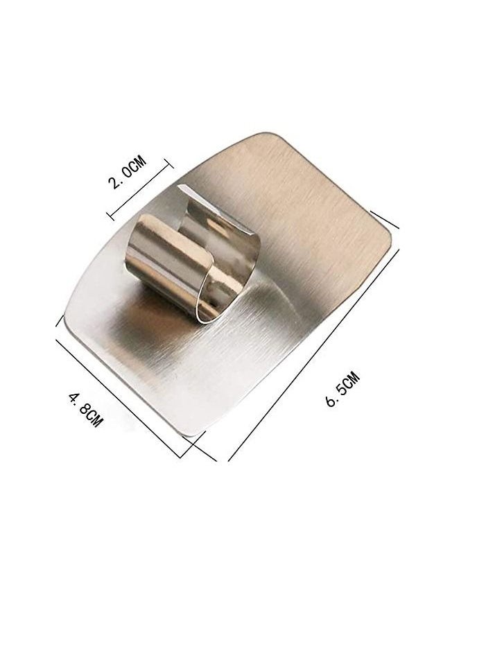 AS SEEN ON TV - Stainless Steel Finger Protector Avoid Hurting When Slicing And Dicing Fruits And Vegetable - Image 1