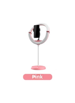 General 10-inch Folding Fill Light Internet Celebrity Beauty Desktop Live Light Mobile Phone Shooting Lighting Portable Ring Fill Light-Light Source Color:Pink (suit)  - Image 1