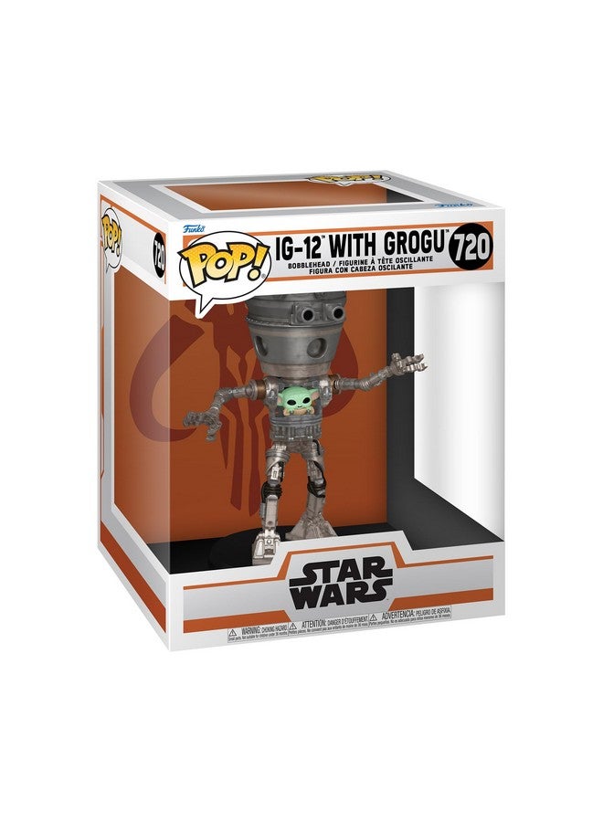 Funko Pop Deluxe: Star Wars: The Mandalorian 0 - Grogu (The Child, Baby Yoda) - (IG-12) - Collectable Vinyl Figure - Gift Idea - Official Merchandise - Toys for Kids & Adults - Sci-Fi Fans - Image 1
