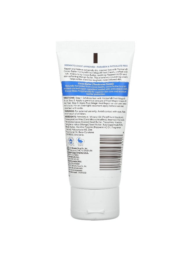 PALMER'S - Palmer's, Cocoa Butter Formula® with Vitamin E, Foot Magic, with Peppermint Oil & Mango Butter, 2.1 oz (60 g) - Image 1