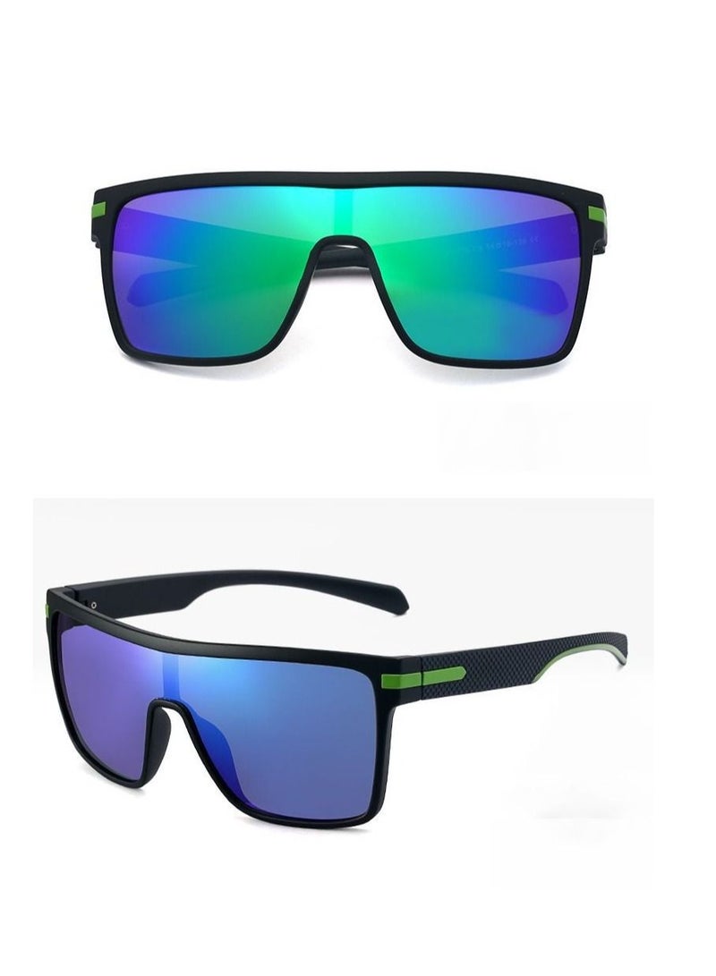 HDCRAFTER New Polarized Integrated Large Frame Sunglasses - Image 2