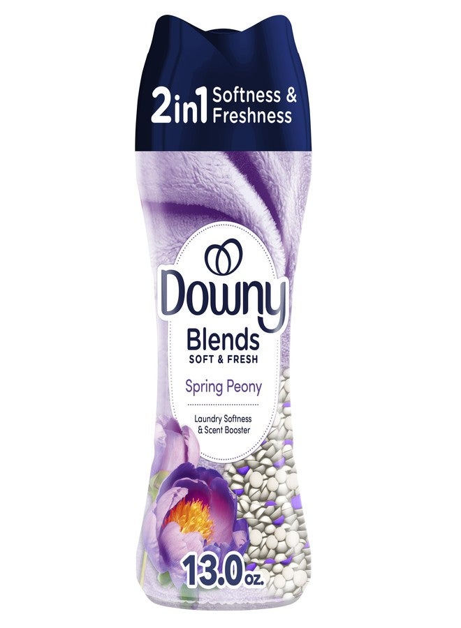 Downy Blends 2-in-1 Soft & Fresh Laundry Scent Booster Beads, Spring Peony Scent, 13.0 OZ, Laundry Softness and Scent Booster - Image 1
