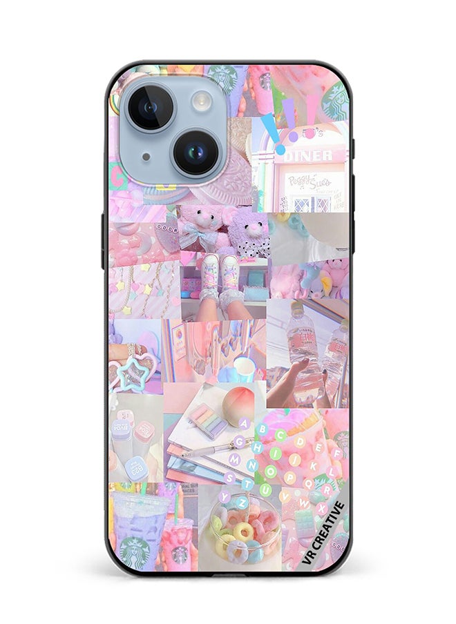 VR CREATIVE - Protective Case Cover For Apple iPhone 15 Plus Cute Collage Design Multicolour - Image 1