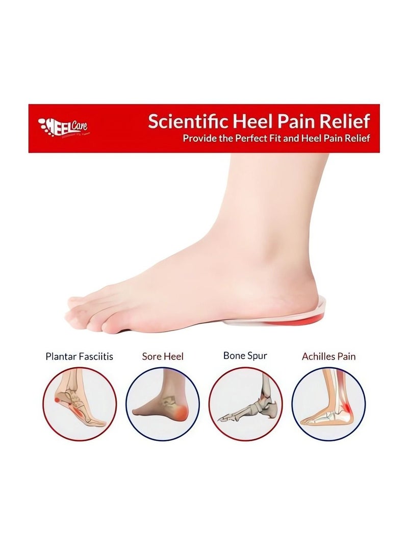 Generic - Gel Cushion Foot Heel Pad Insoles Care Protector Pain Relief - Image 1