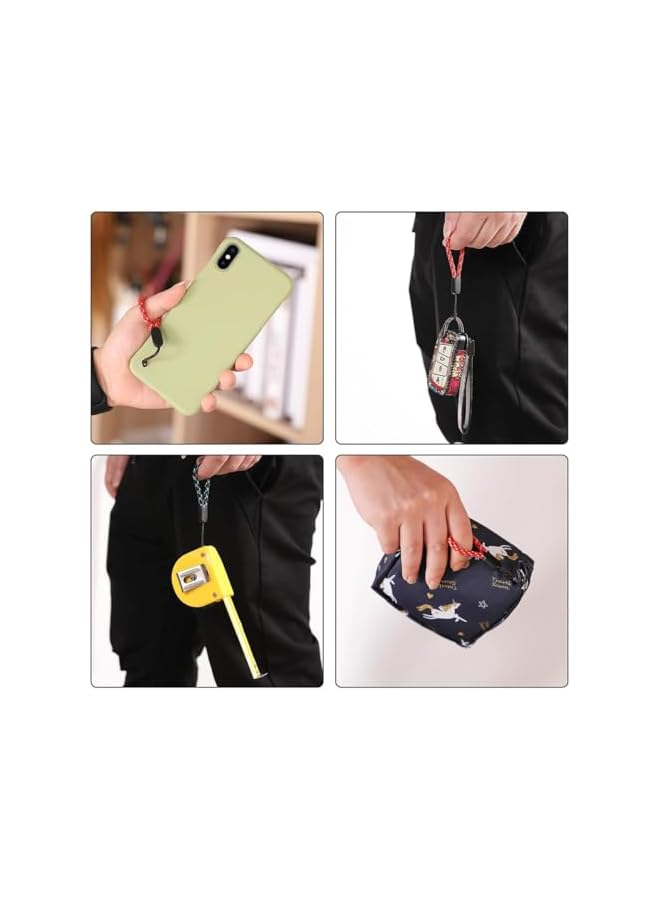 Green Tiger Finger Lanyard Small Wrist Strap, 4.72 inch Nylon Hand Strap, Portable Finger Lanyard for Phone(24 Pcs) - Image 2