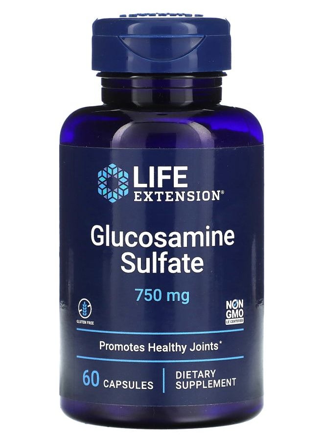 Life Extension Glucosamine Sulfate 750 mg 60 Capsules 