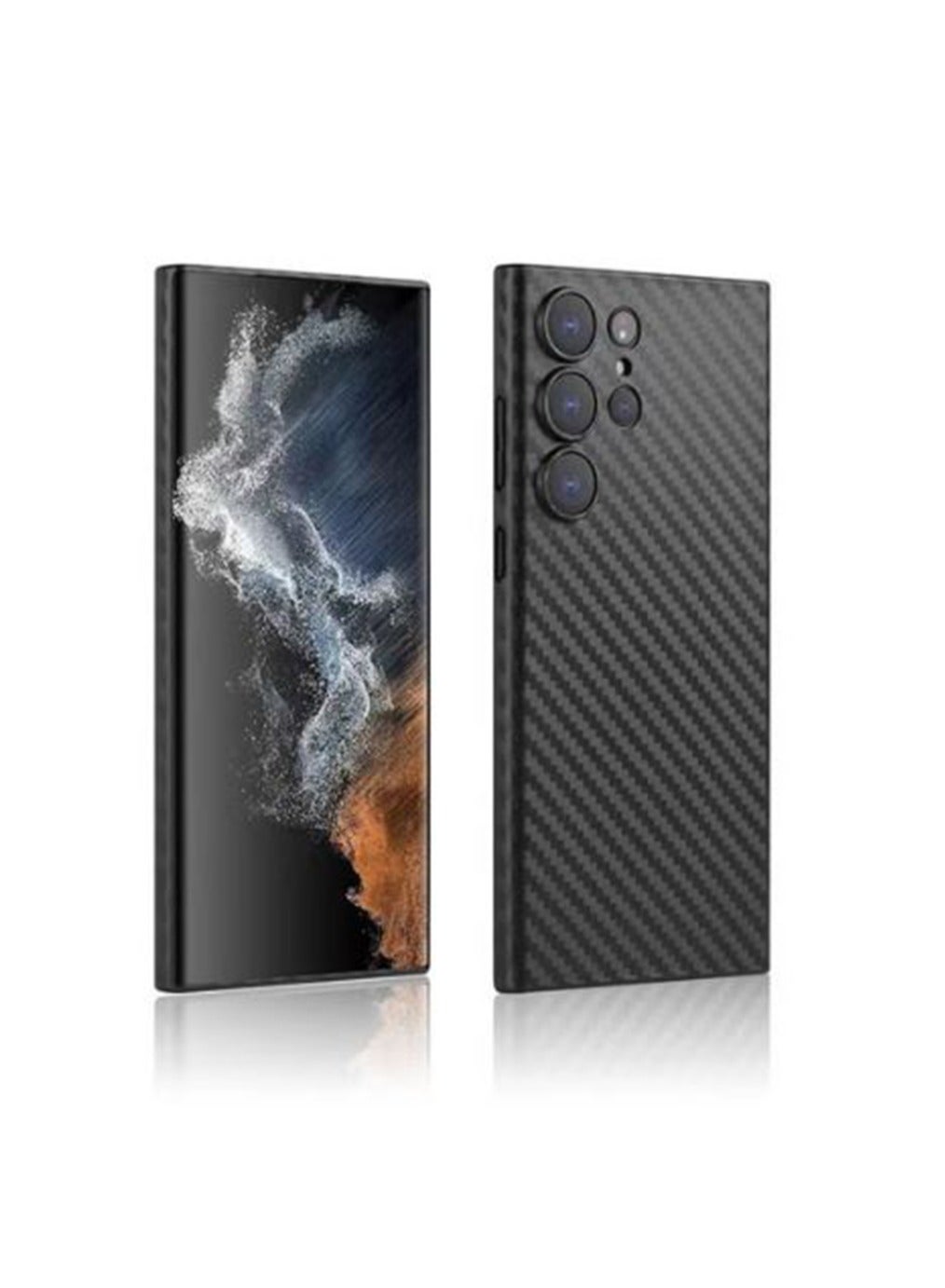 qirg Qirg Carbon Fiber Texture Ultra Thin Protective Case Cover For Samsung Galaxy S24 Ult Z6C29A73A53D3FB99F01CZ