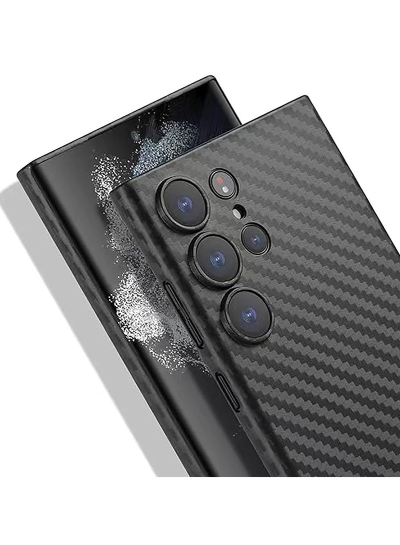 Carbon Fiber Texture Ultra Light Ultra Thin Protective Case Cover for Samsung Galaxy S24 Ultra (Black)  - Image 2