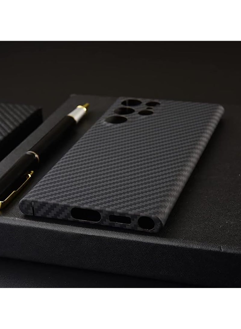 Carbon Fiber Texture Ultra Light Ultra Thin Protective Case Cover for Samsung Galaxy S24 Ultra (Black)  - Image 3
