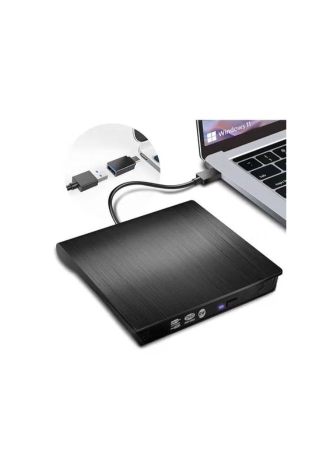 مشغّل DVD خارجي – سريع عبر USB 3.0 لقراءة ونسخ الأقراص – عملي وسهل الاستخدام لأجهزة اللابتوب والكمبيوتر - Image 1