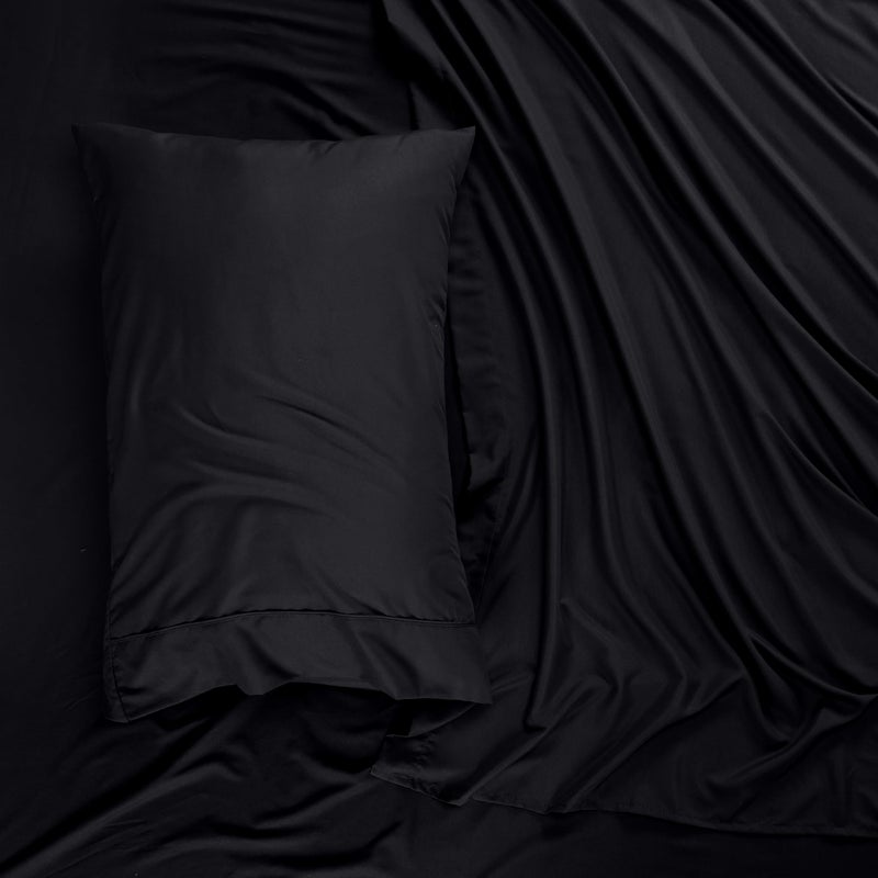 Utopia Bedding Full Sheet Set - Brushed Microfiber - Soft Bed Sheets for Full Size Bed - Luxury Bedding Sheets with Fitted Sheet  Flat Sheet & 2 Pillow Cases - Deep Pocket (Black) - Image 5