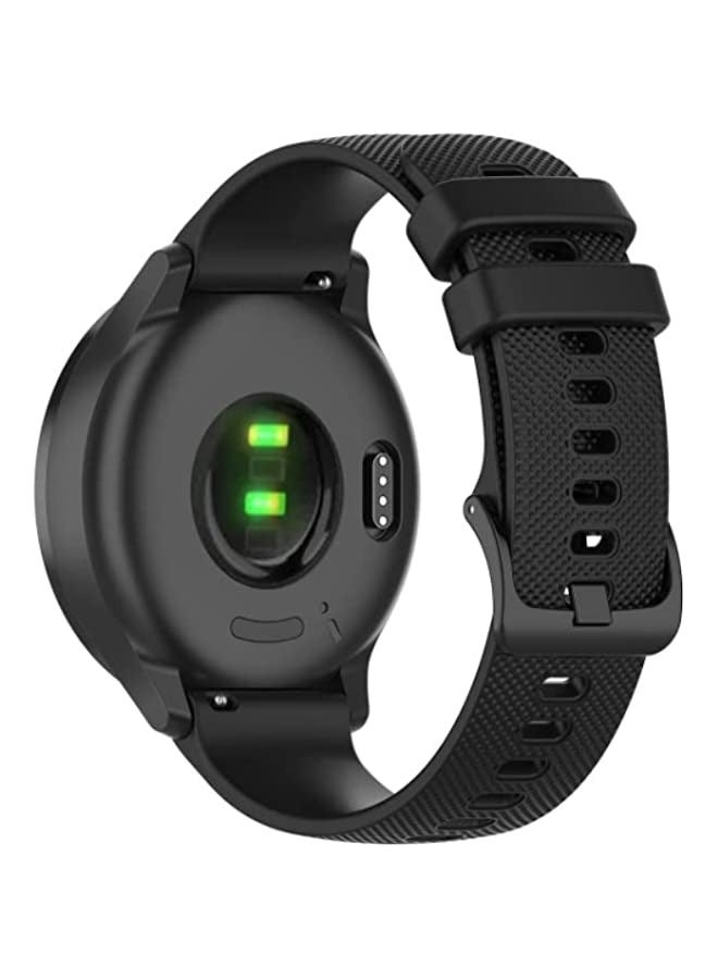 Band For Huawei Watch GT3 42mm Checkered Silicone Watch Band (Black) - Image 4