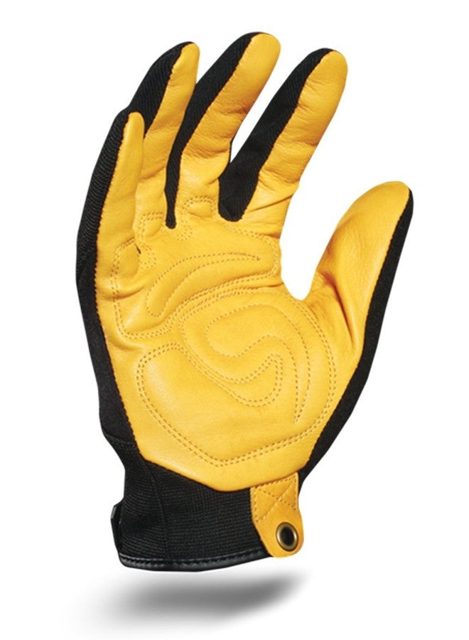 أيرونكلاد قفازات عمل Ironclad EXO2-MPLG-05-XL Motor Pro Gold Goat، مقاس كبير جدًا، أسود/ذهبي - Image 2